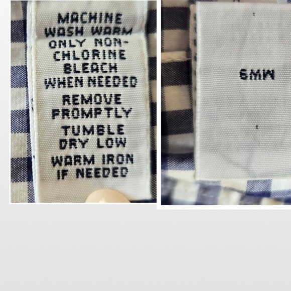 Ralph Lauren Shirt Mens Large Blue Label Button Down Blue White Checkered Long - Picture 15 of 16